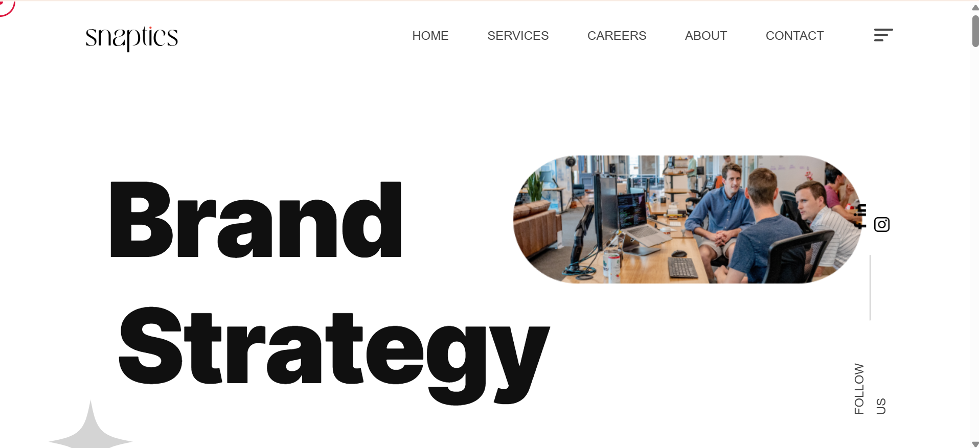 Snaptics Landing Page Preview